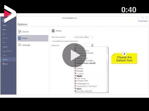 EdrawMind Formerly MindMaster Tutorial How To Set Mind Map Default