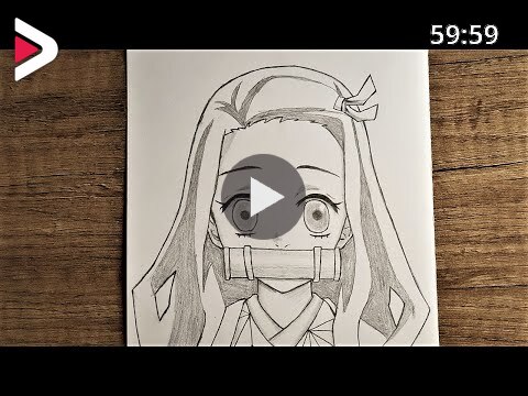 How To Draw Nezuko Step By Step Easy Nezuko Drawing Dideo