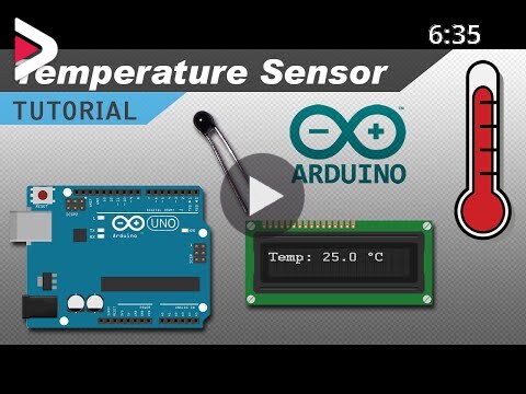 Make An Arduino Temperature Sensor Thermistor Tutorial Dideo