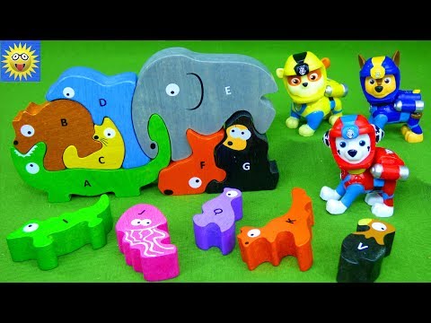 Paw Patrol Toys Best Learning Video for Kids Alphabet Letter Sounds Animal  Puzzle for Toddlers دیدئو dideo