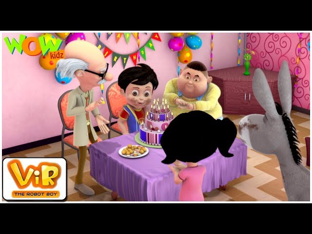 Vir The Robot Boy | Hindi Cartoon For Kids | Vir ka birthday | Animated  Series| Wow Kidz دیدئو dideo