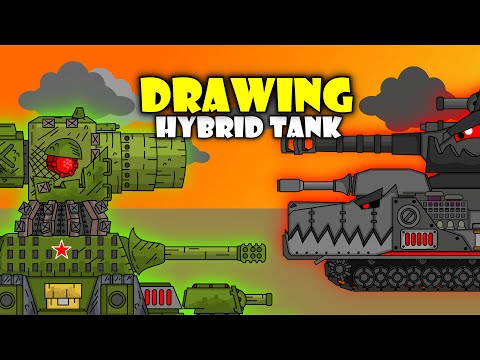 Drawing Hybrid Tank Black Ratte-54 Mortar and Karl-44M - Cartoons About  Tanks دیدئو dideo