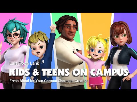 2020's Best Cartoon Characters are Here! | Kids & Teens Pack for Character  Creator دیدئو dideo