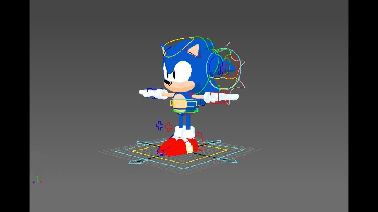 Sonic Mania Model, Rig, Animation | Autodesk Maya Rig Animation [Sonic Rig]  دیدئو dideo