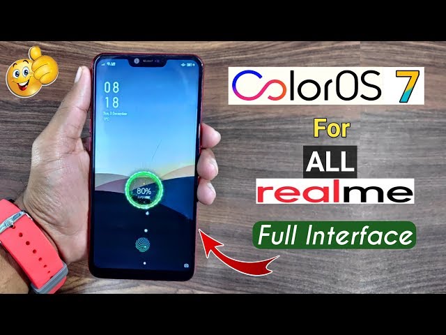 ColorOs 7 For All Realme Devices, Full Interface, Charging Animation,  In-Display Fingerprint, Theme دیدئو dideo