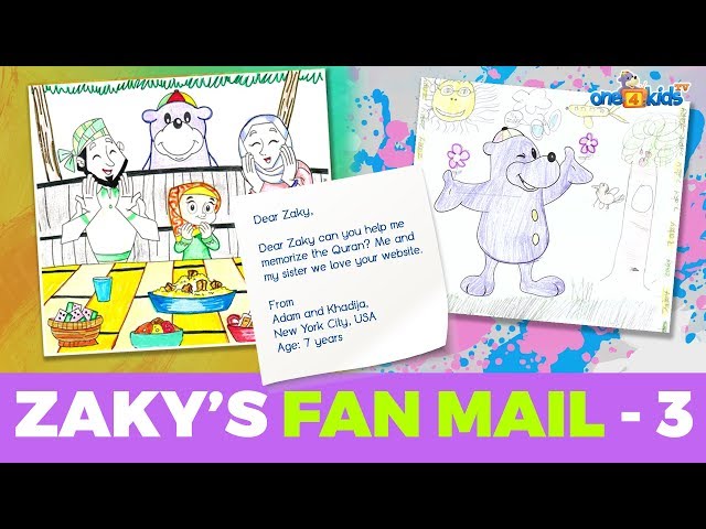 Zaky's Colouring Pages - Episode 3 | Islamic Cartoon For Kids دیدئو dideo