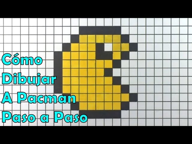 Cómo Dibujar a Pacman en 8-bit o Pixel Art! TUTORIAL PASO A PASO دیدئو dideo