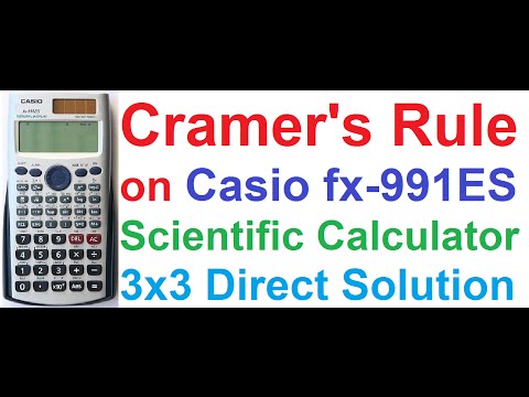 Rule Solving 3x3 Linear Equations on Casio fx-991ES Scientific Calculator + Shortcut Trick! دیدئو