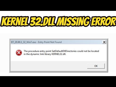 Kernel32.Dll Error Fix Windows 7 Procedure Entry Point  Setdefaultdlldirectories Could Not Be Located دیدئو Dideo