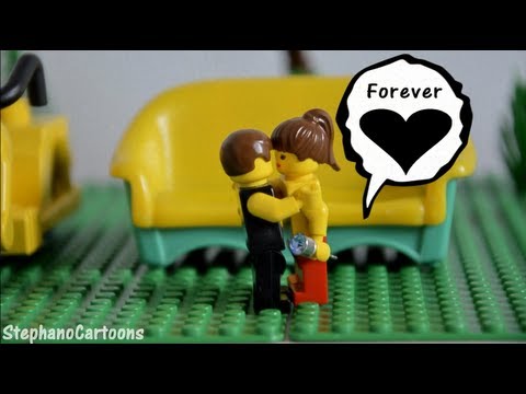 Funny Love Story - PewDiePie & Marzia (Lego Animation) دیدئو dideo