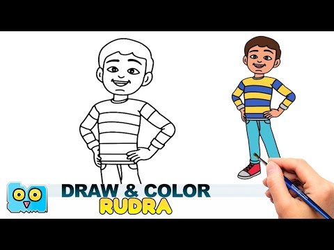 Rudra Boom Chik Chik Boom Drawing & Coloring - How to Draw دیدئو dideo
