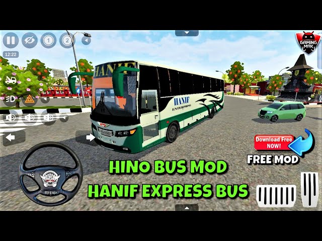 Bus Simulator Indonesia ~ Hino AK1J  - Hanif Express Bus Driving -  Android Gameplay FHD #399 دیدئو dideo
