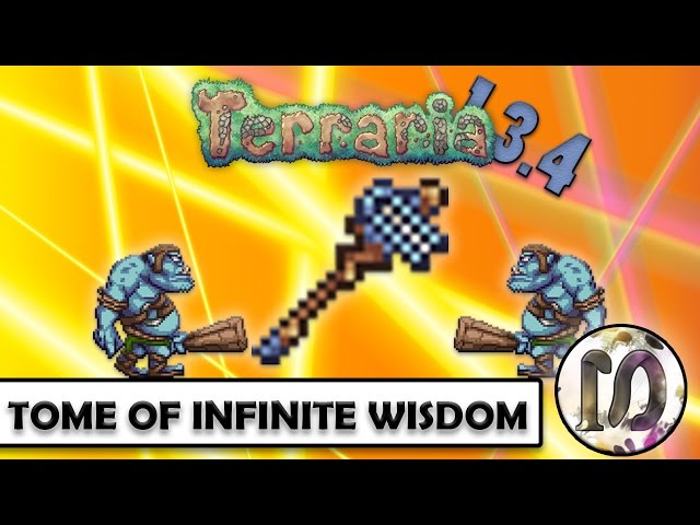 Terraria 1.3.4 - Tome Of Infinite Wisdom New Tornado Staff - Old One's Army دیدئو dideo