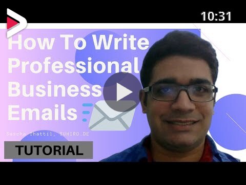 How To Write Professional Business Emails دیدئو dideo