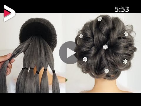 Perfect Messy Bun Hairstyle - Hairstyle For Bridal | Ladies Hair Style  دیدئو dideo