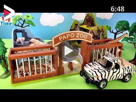 Animal Zoo Papo Playset Plus Fun Wildlife Animals Toys For Kids دیدئو dideo