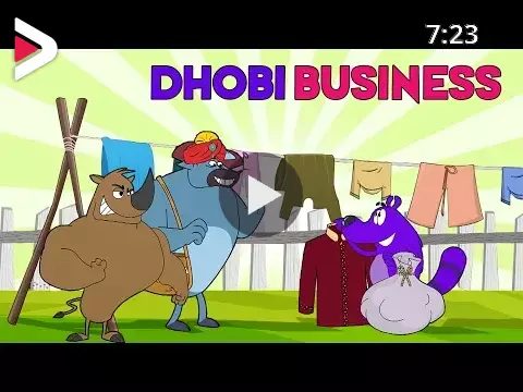 Dhobi Business Ep - 101 - Pyaar Mohabbat Happy Lucky - Funny Hindi Cartoon  Show - Zee Kids دیدئو dideo