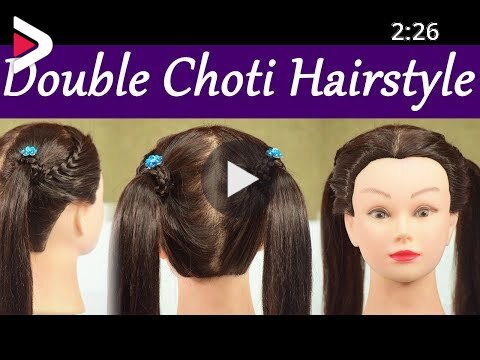 Hairstyle Tutorial: Double Braid (दो चोटी ) Hairstyle | Boldsky دیدئو dideo