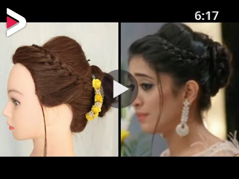 EASY HAIRSTYLE FOR WEDDING \ PARTY \ CERECONY INSPIRED BY NAIRA \\ AWESOME PARTY  HAIRSTYLE FOR GIRLS دیدئو dideo