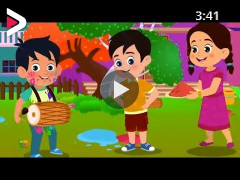 Holi Me Mach Gaya Dhamal | Hindi Nursery Rhymes | Holi Song in Hindi |  Hindi Rhymes | Kids TV India دیدئو dideo